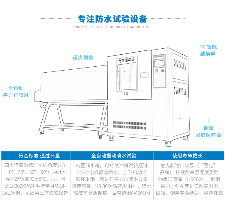 全自动防水试验箱